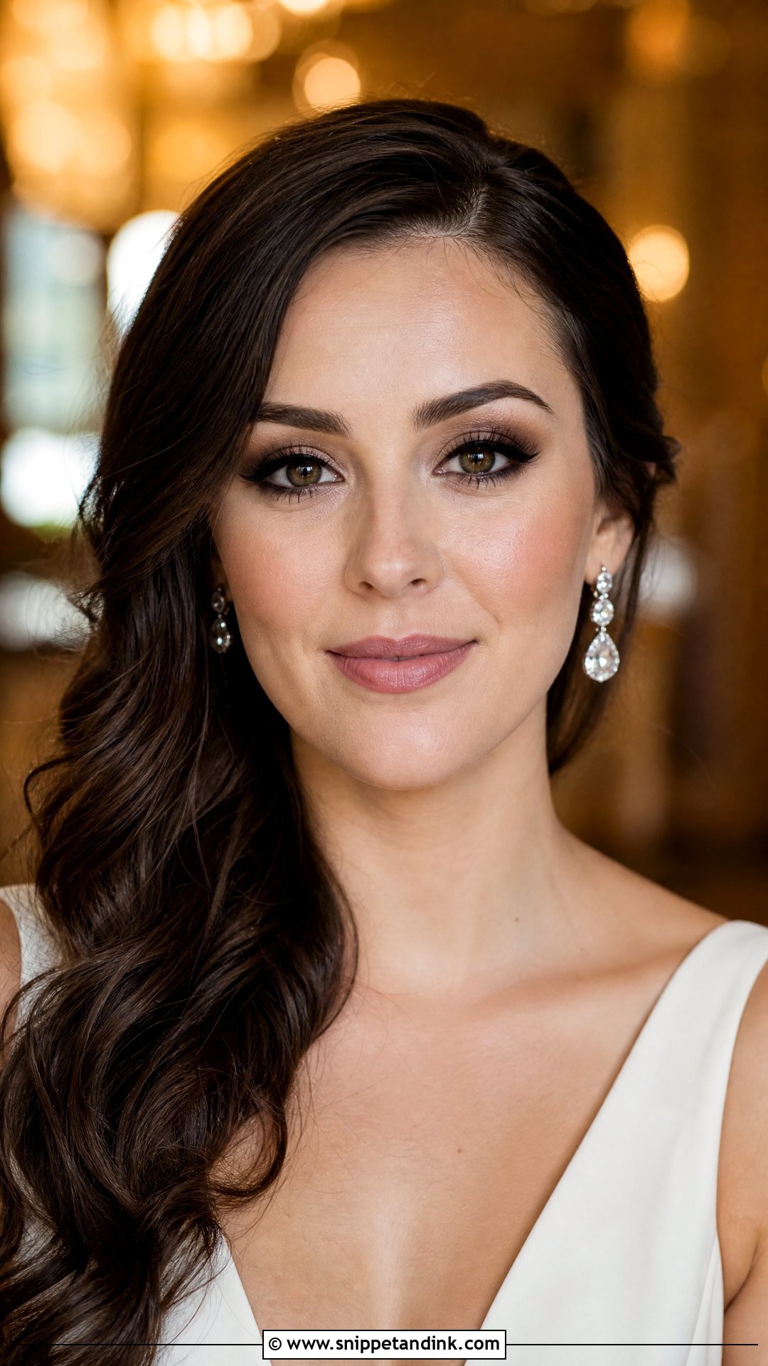 Smokey Eye Bridal Makeup For Fair Skin - Snippet and Ink - 20 Bridal Makeup for Fair Skin Ideas
