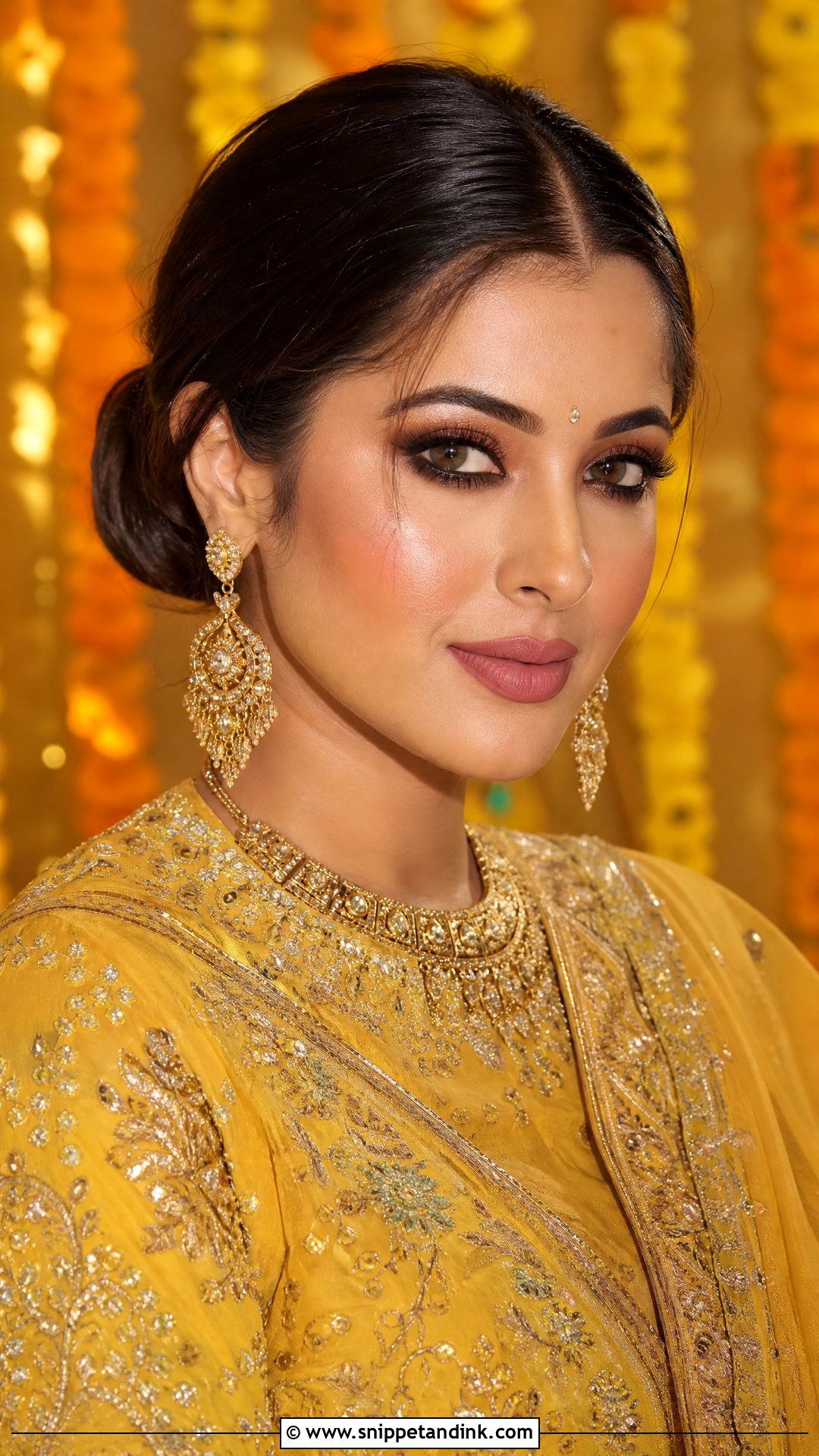 Smokey Eye Haldi Bridal Makeup - Snippet and Ink - 25 Haldi Bridal Look Ideas