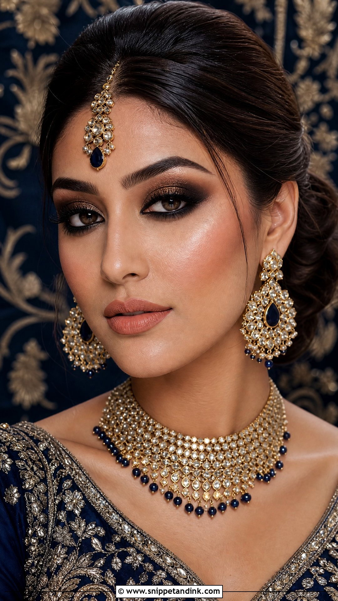 Smokey Eye Indian Bridal HD Makeup - Snippet and Ink - 25 Indian Bridal HD Makeup Looks