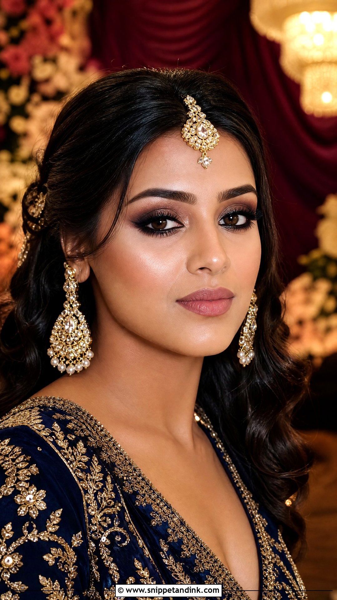 Smokey Eye Indian Bridal Look - Snippet and Ink - 20 Indian Bridal Looks