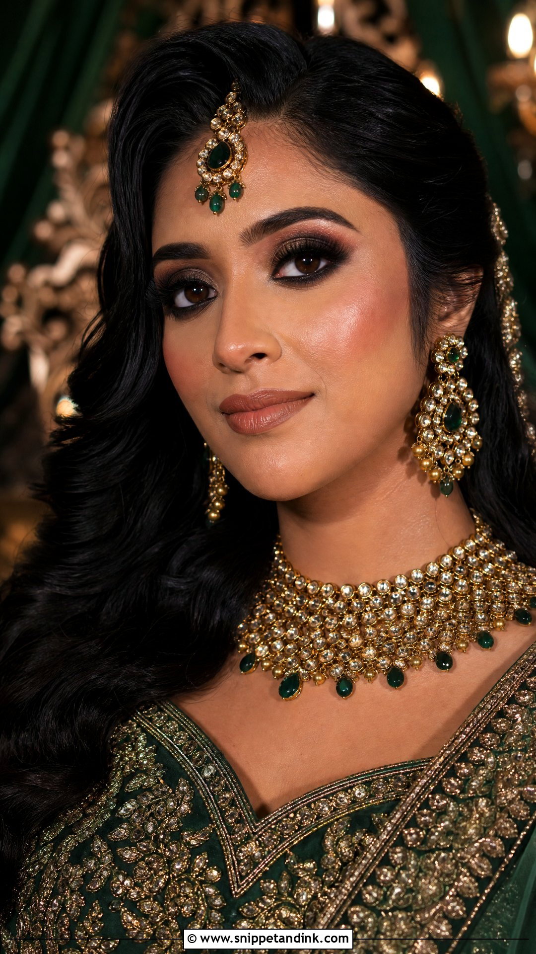 Smokey Eye Indian Bridal Makeup - Snippet and Ink - 20 Indian Wedding Bride Makeup Looks