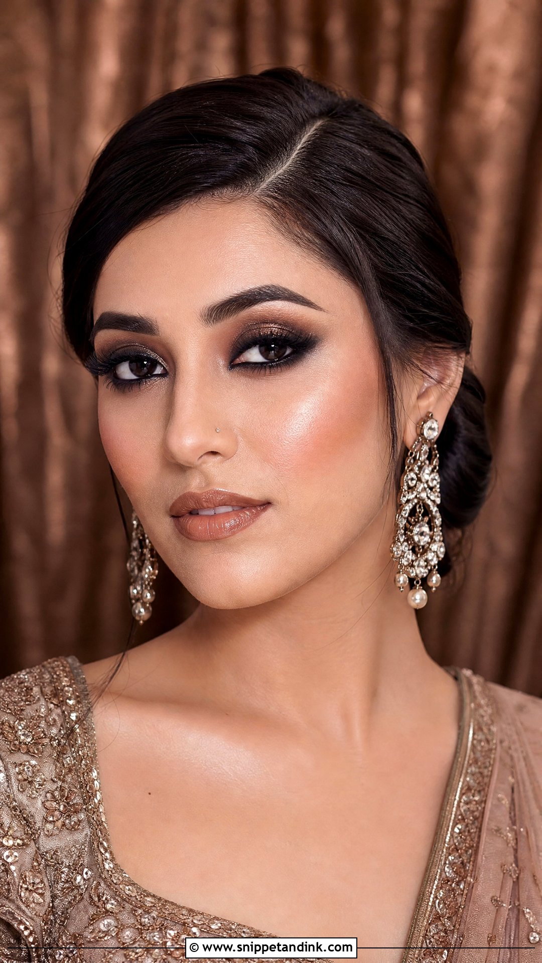 Smokey Eye Indian Bridal Makeup - Snippet and Ink - 25 Indian Wedding Bridal Makeup Ideas