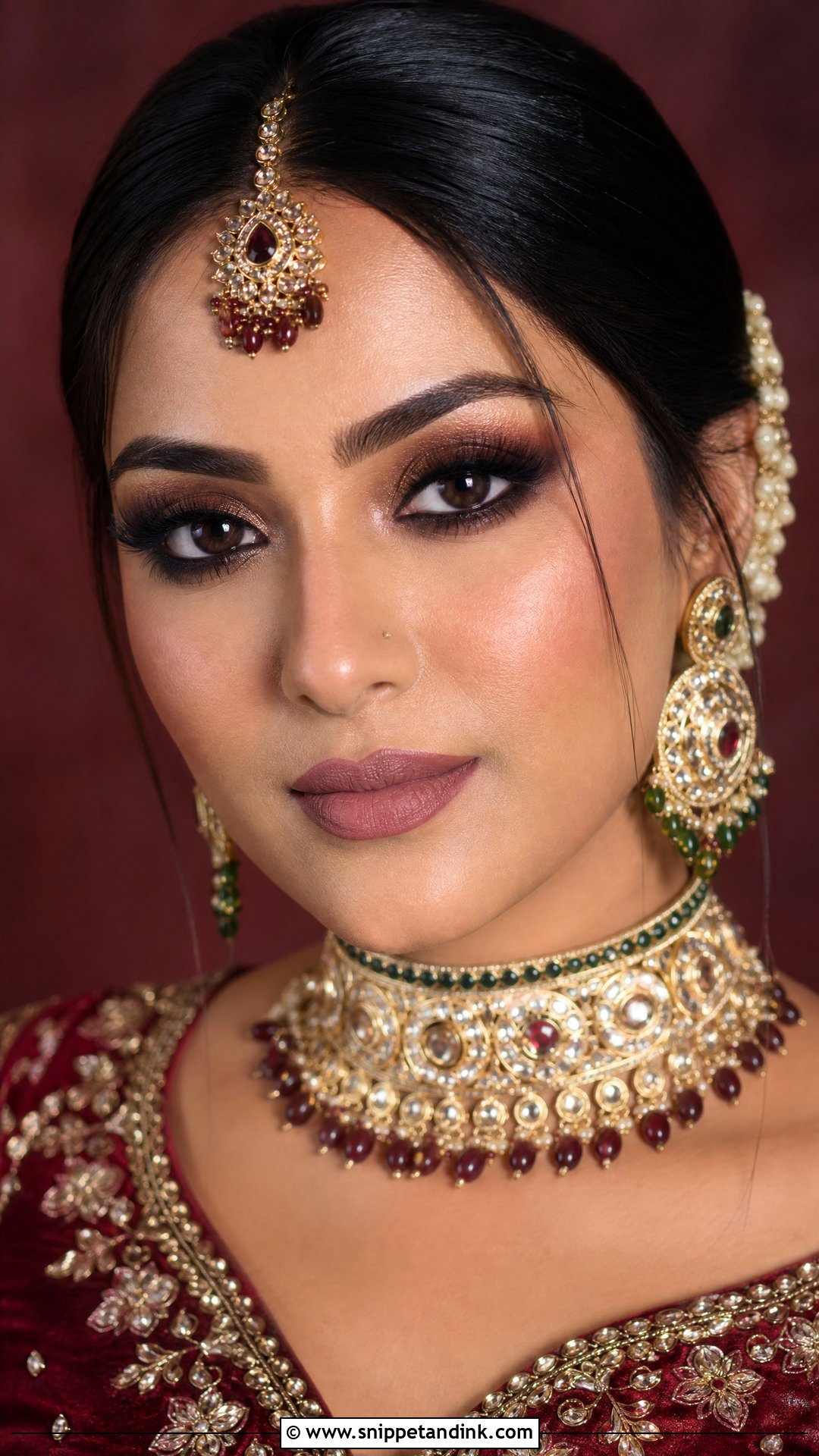 Smokey Eye Indian Bridal Makeup - Snippet and Ink - 20 Indian Bridal Makeup Looks