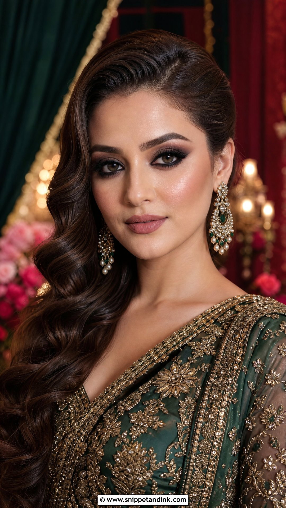 Smokey Eye Mehndi Bridal Makeup - Snippet and Ink - 20 Mehndi Bridal Makeup Ideas