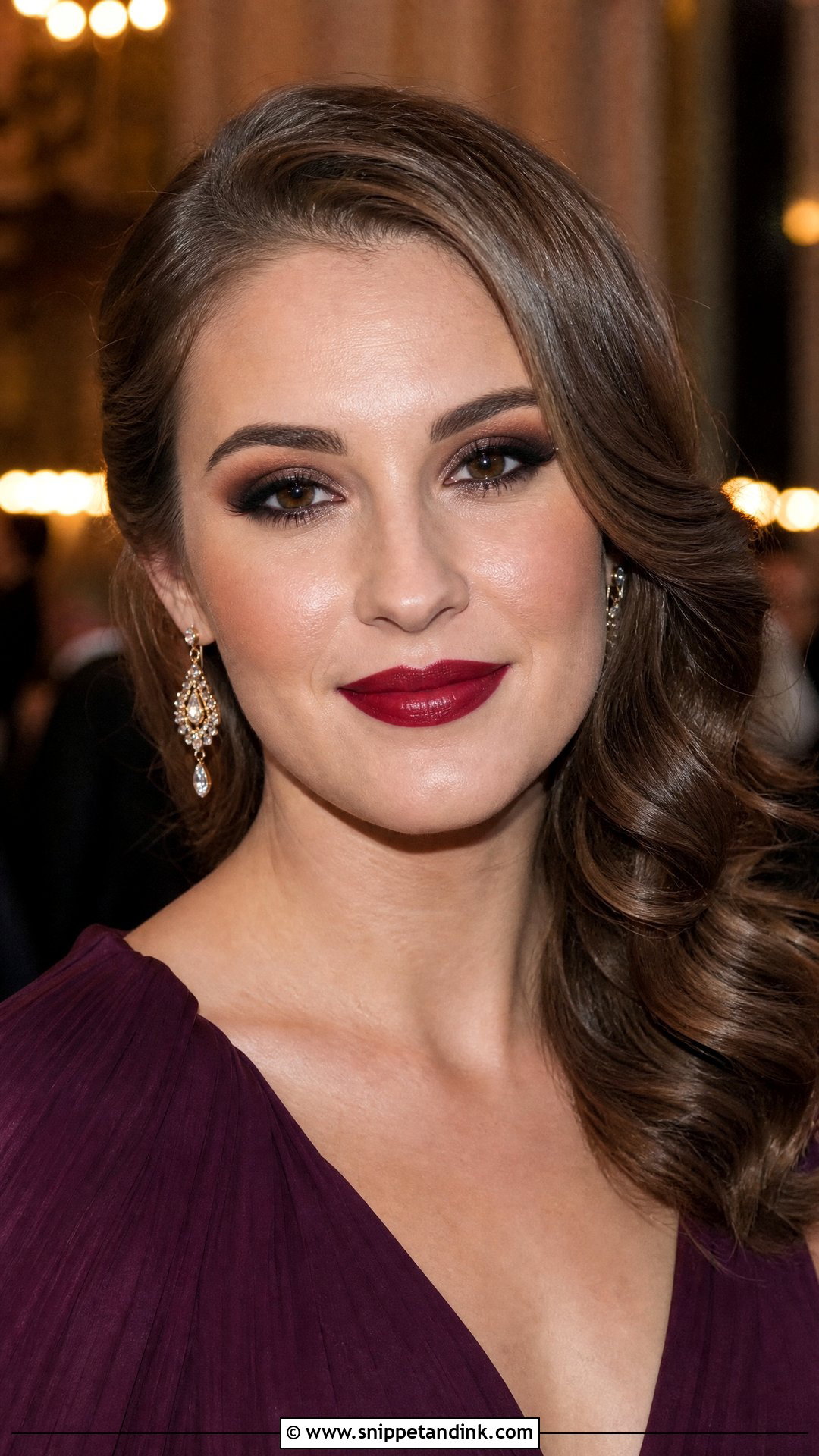Smokey Eye Red Lip Wedding Guest Makeup - Snippet and Ink - 20 Wedding Guest Makeup Red Lips