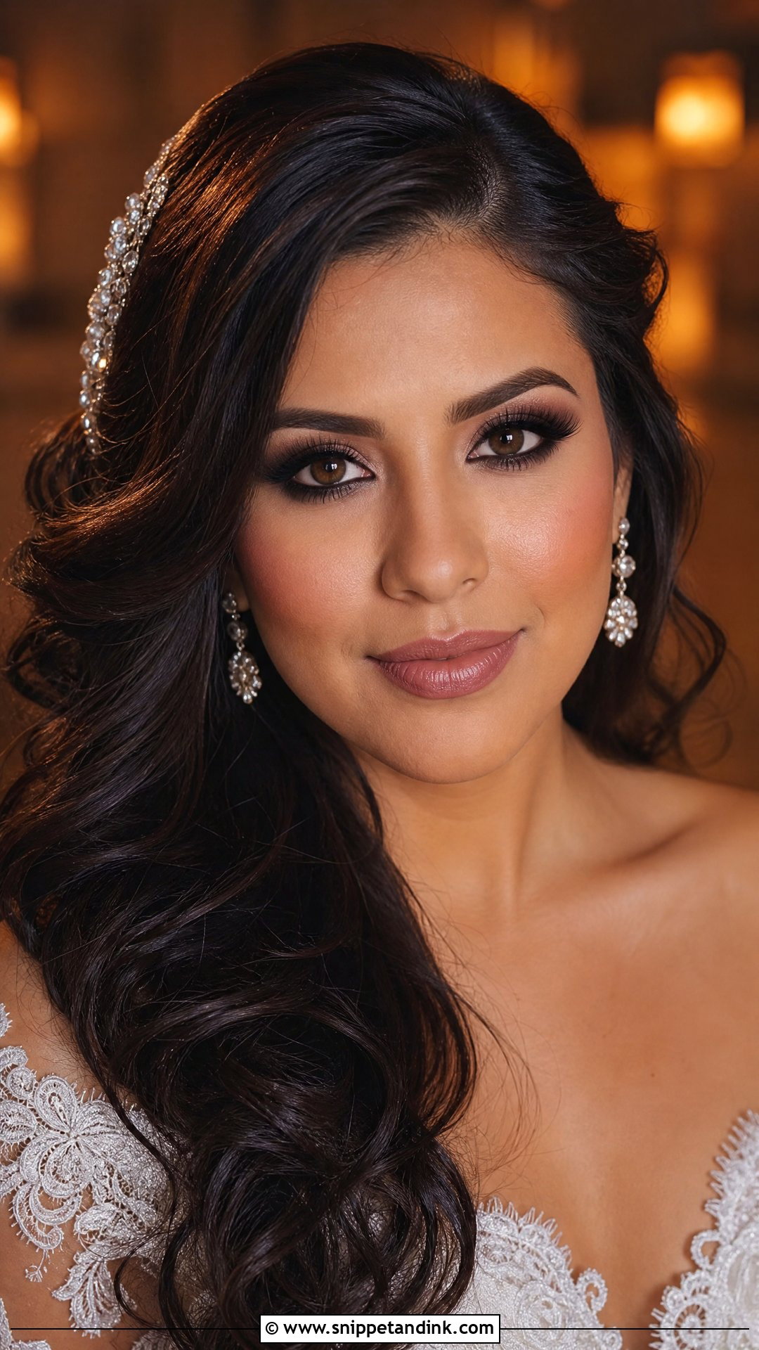 Smokey Eye Wedding Makeup - Snippet and Ink - 20 Wedding Makeup Styles
