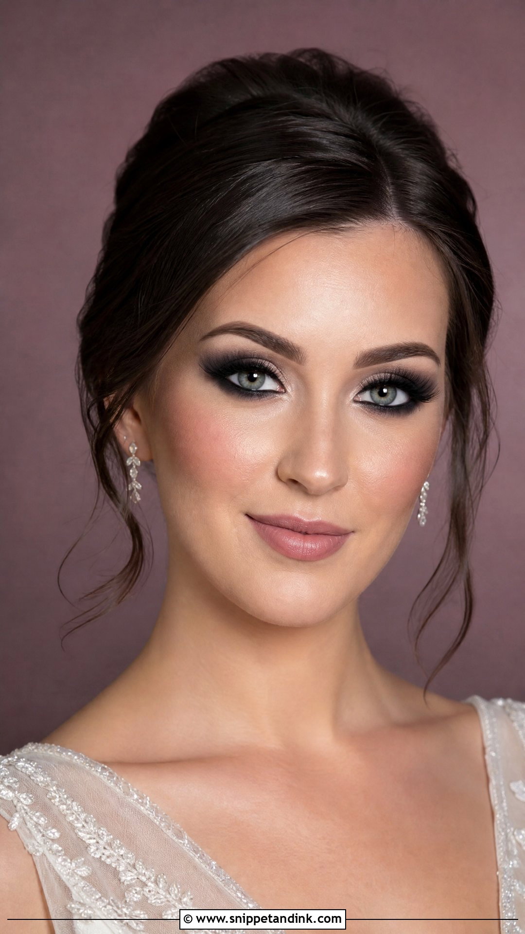 Smokey Eye Wedding Makeup - Snippet and Ink - 30 Wedding Makeup Looks