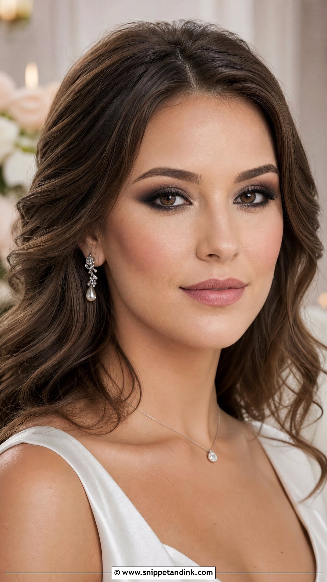 Smokey Eye Wedding Makeup - Snippet and Ink - 20 Heavy Wedding Makeup Look Ideas