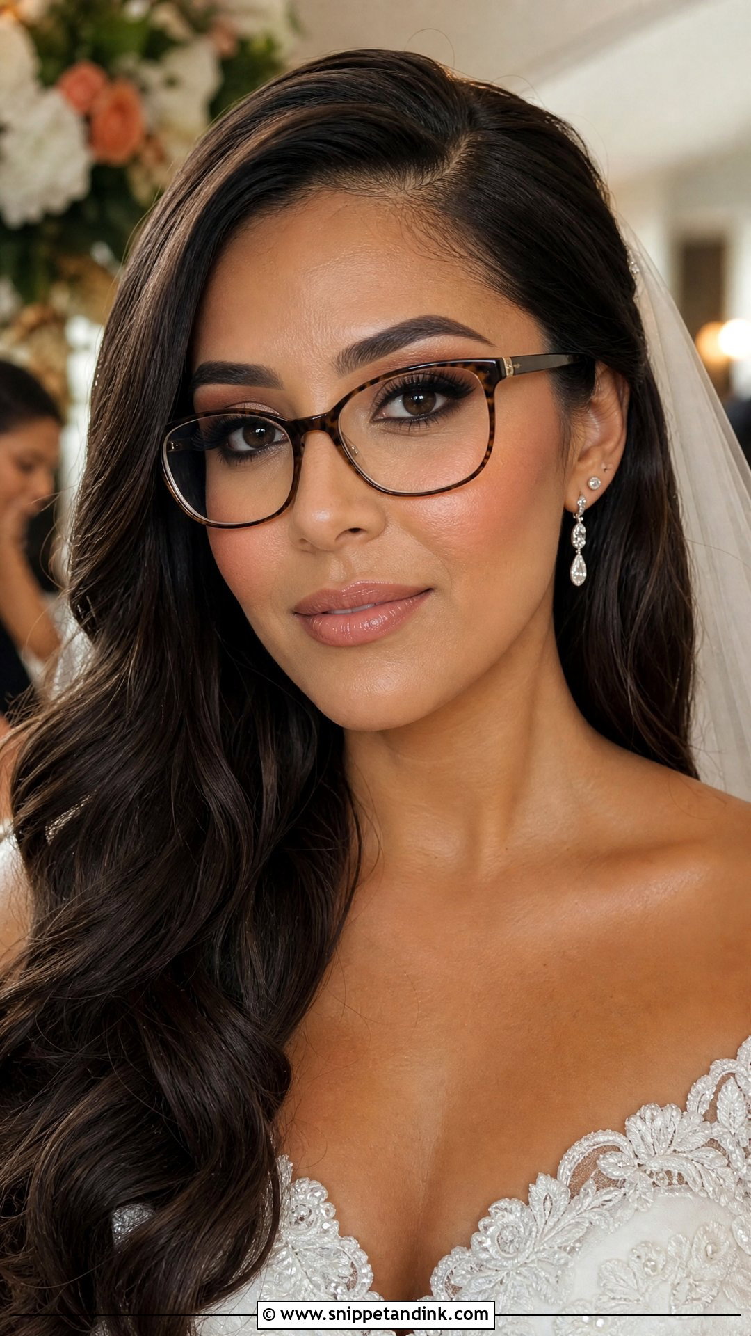 Smokey Eye Wedding Makeup With Glasses - Snippet and Ink - 20 Wedding Makeup with Glasses