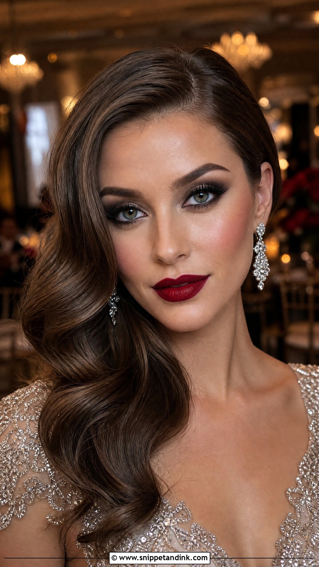 Smokey Eye Wedding Makeup With Red Lips - Snippet and Ink - 20 Wedding Makeup with Red Lips