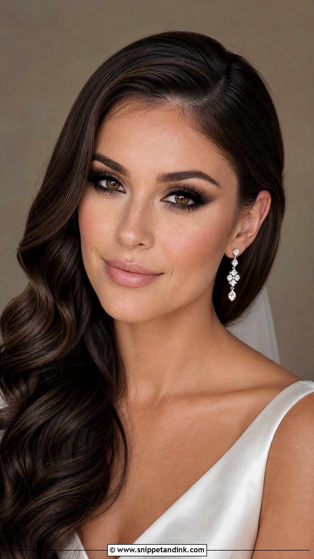 Smokey Eye White Wedding Makeup - Snippet and Ink - 20 White Wedding Makeup Ideas
