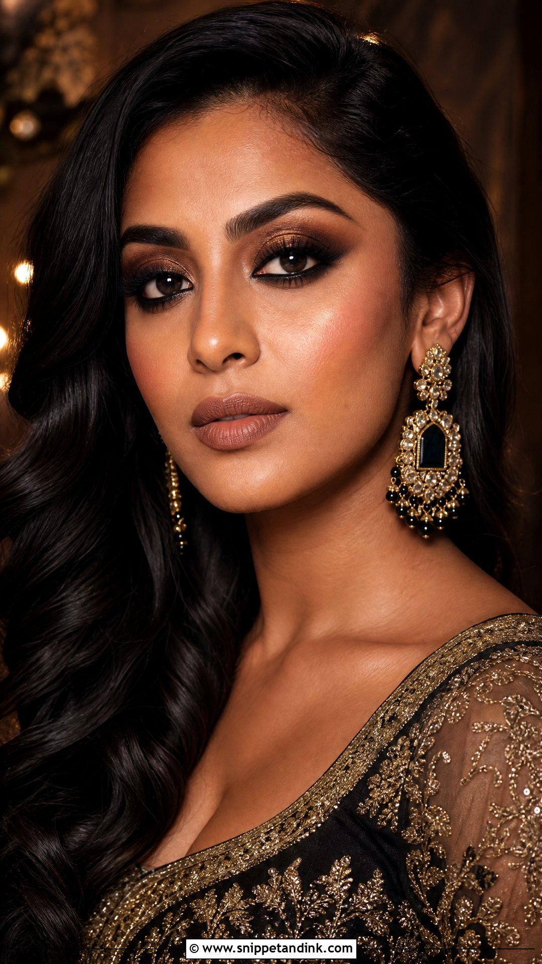 Smokey Indian Bridal Eye Makeup - Snippet and Ink - 25 Indian Bridal Eye Makeup Ideas