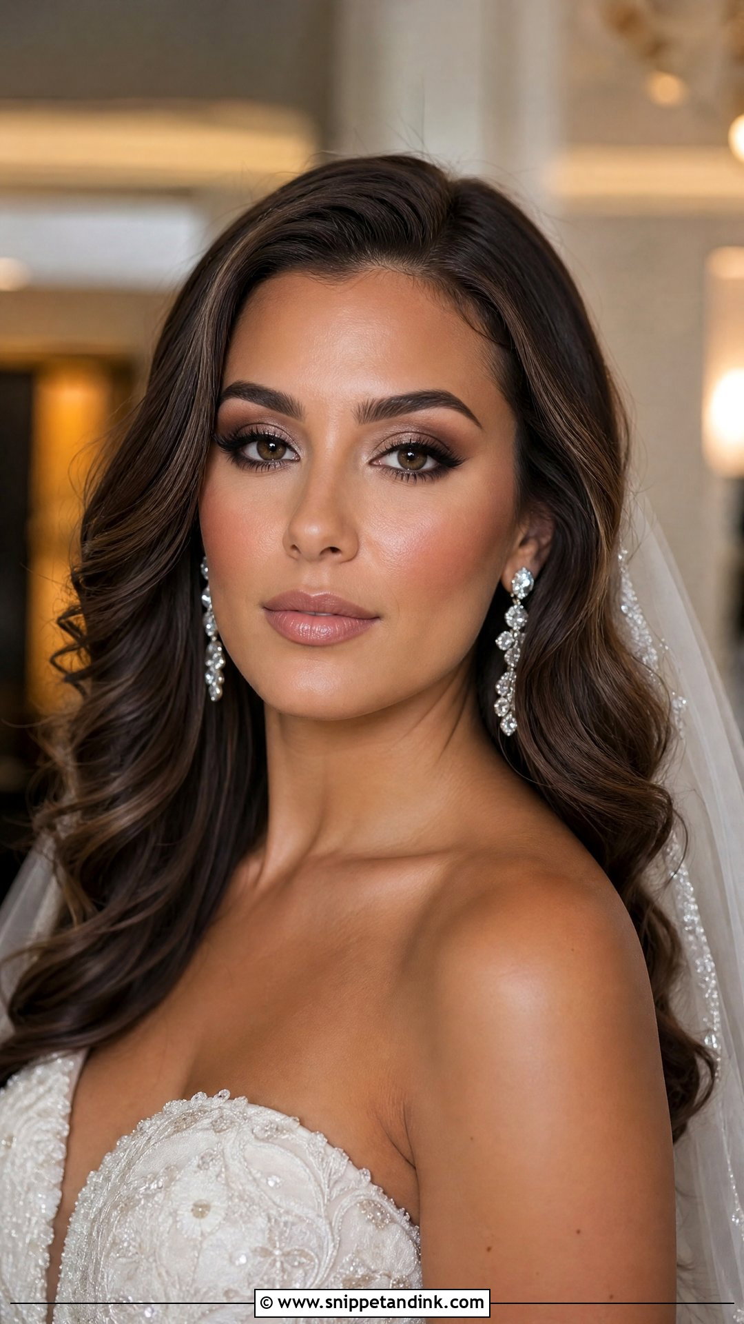 Smokey Nude Bridal Makeup - Snippet and Ink - 25 Nude Bridal Makeup Ideas