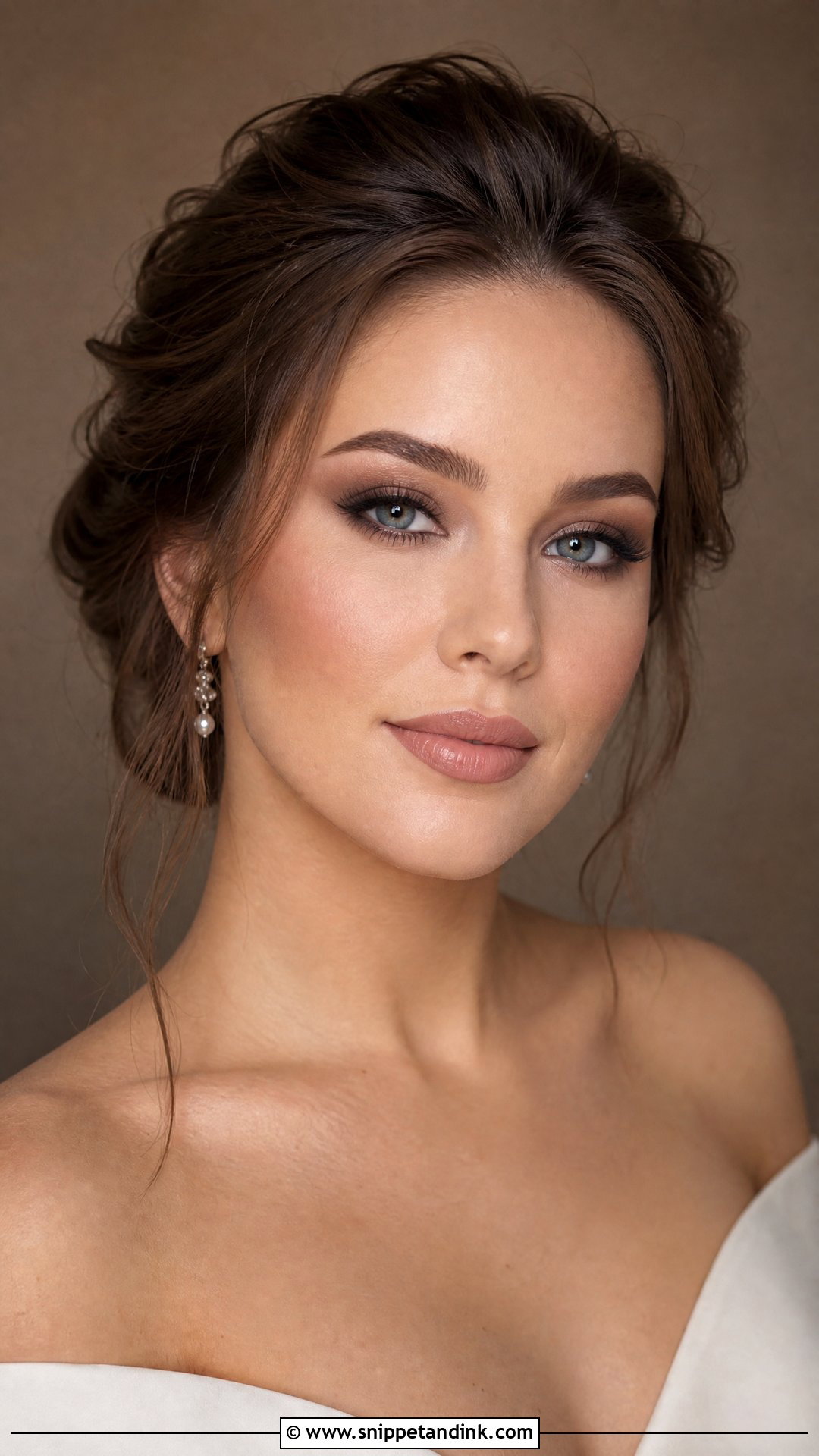 Smokey Nude Wedding Makeup - Snippet and Ink - 20 Nude Wedding Makeup Ideas