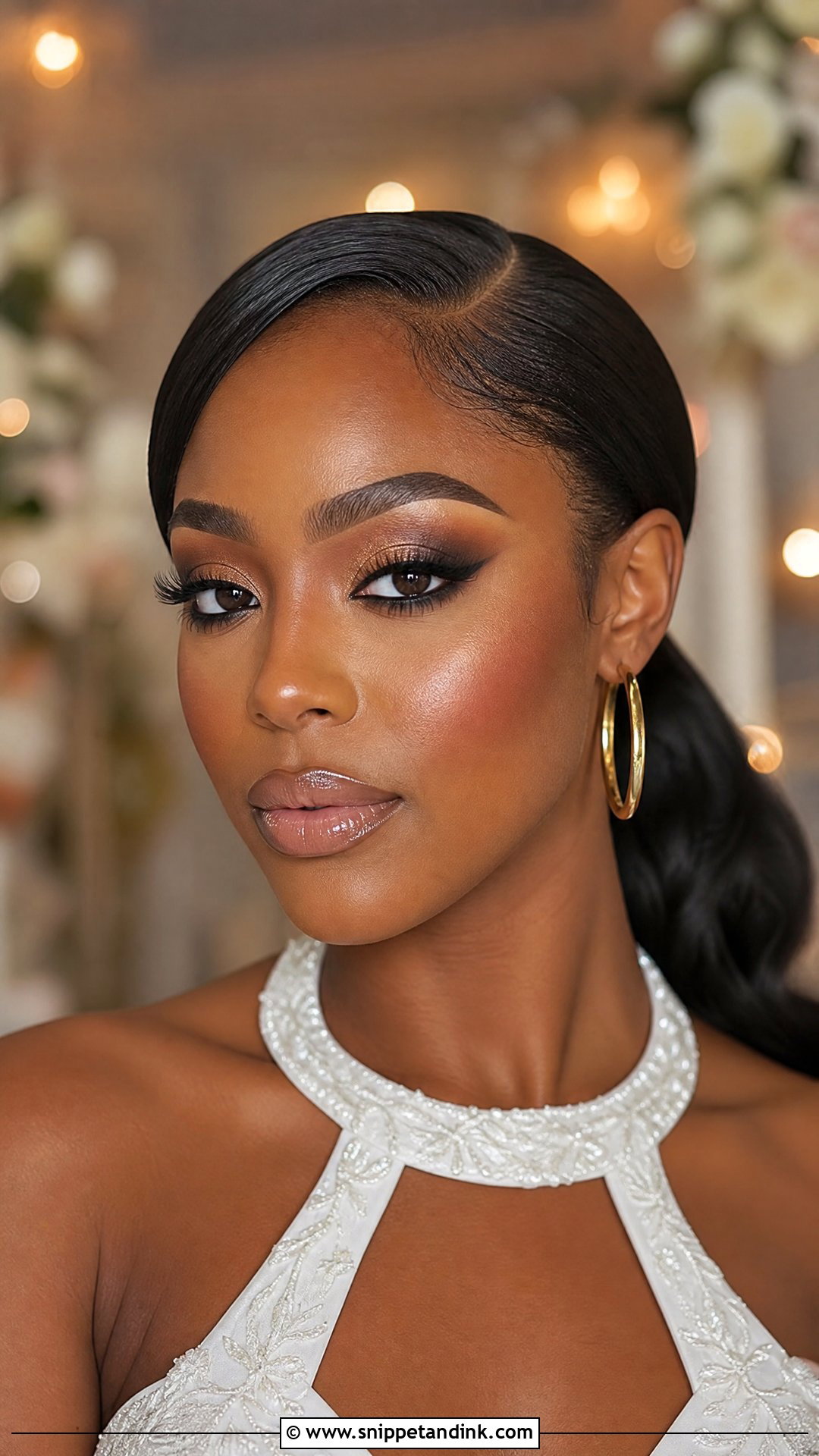 Smokey Wing Wedding Eye Makeup - Snippet and Ink - 20 Eye Makeup for Wedding Ideas
