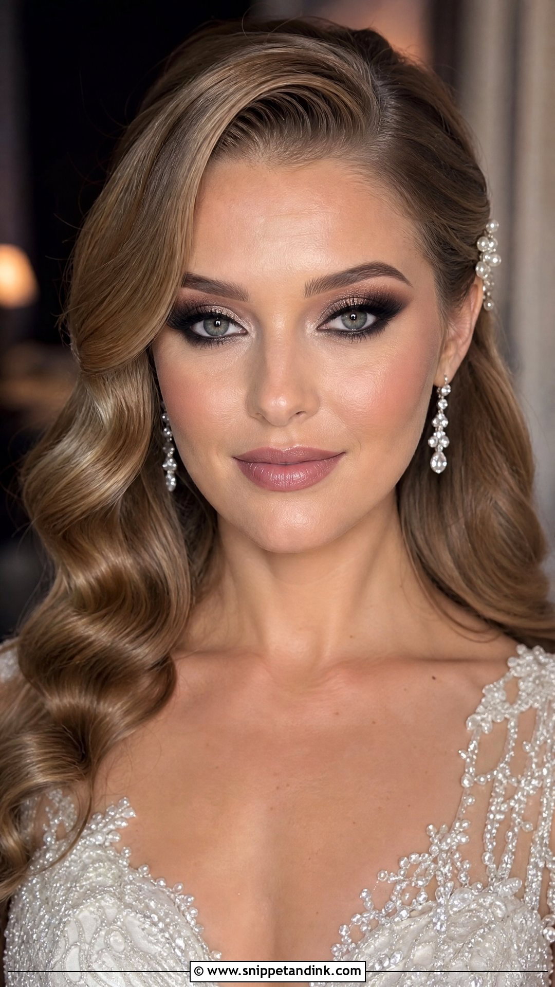 Smoky Bridal Makeup For Evening Wedding - Snippet and Ink - 20 Smoky Bridal Makeup Ideas