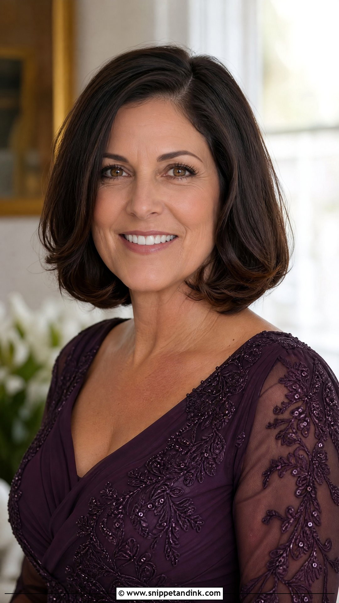 Smooth Bob with Soft Curl - Snippet and Ink - 20 Mother Hairstyles for Wedding