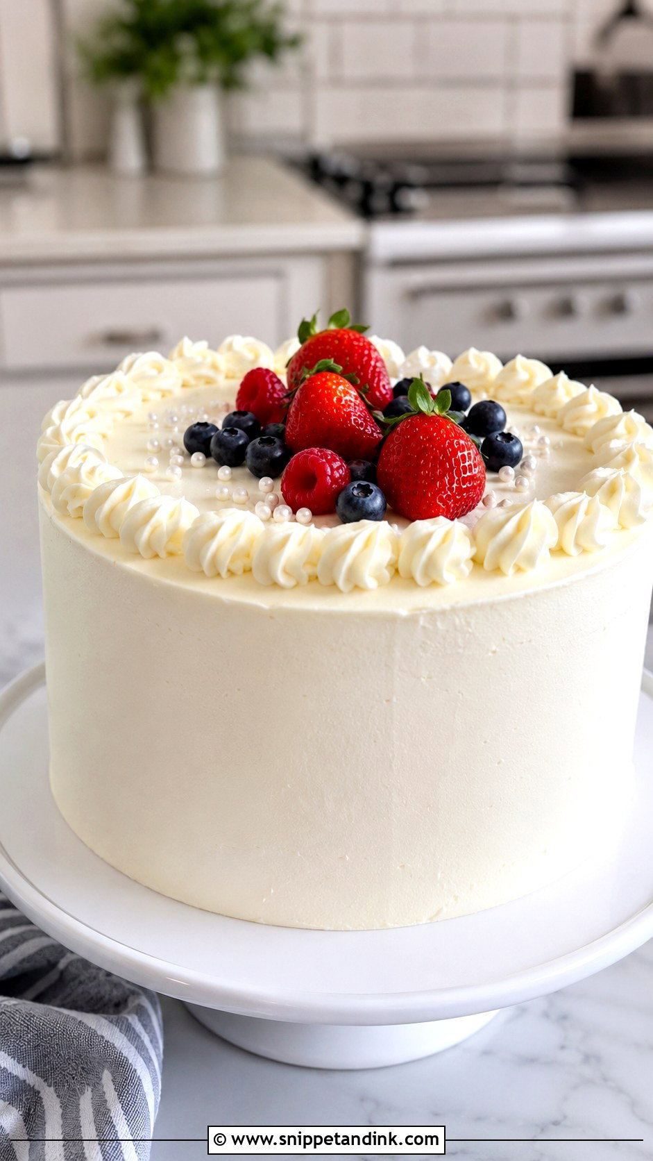 Smooth Buttercream Cake - Snippet and Ink - 20 How to Decorate Cakes for Beginners