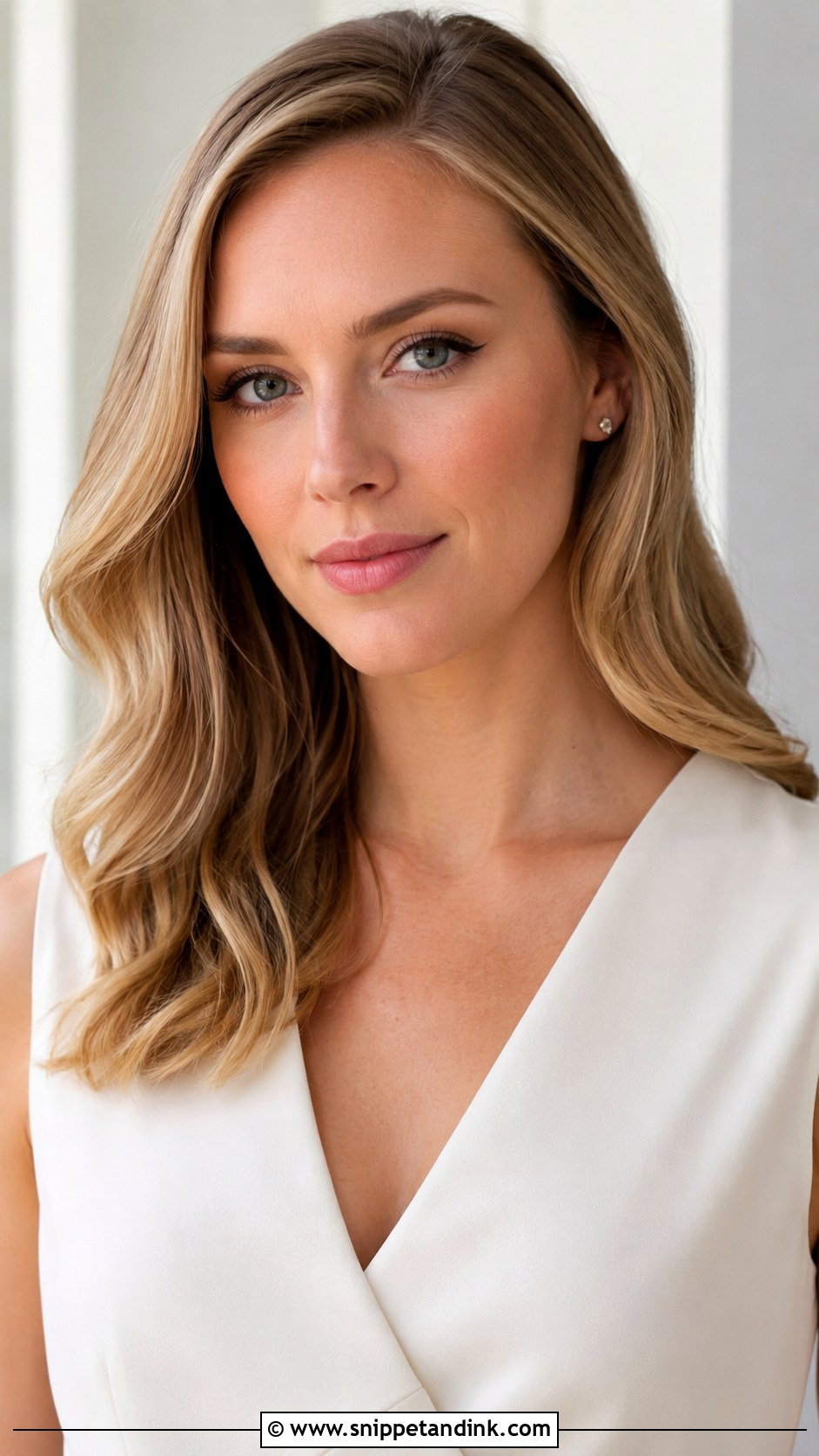 Smooth Low Volume Waves - Snippet and Ink - 25 Wedding Guest Hair Down Ideas