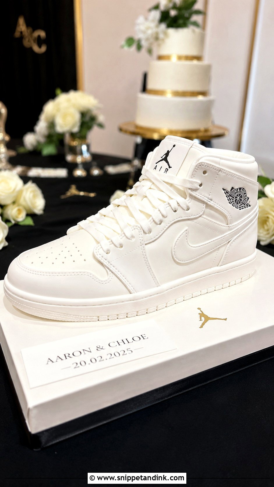 Sneaker Groom Cake - Snippet and Ink - 20 Groom Cake Ideas