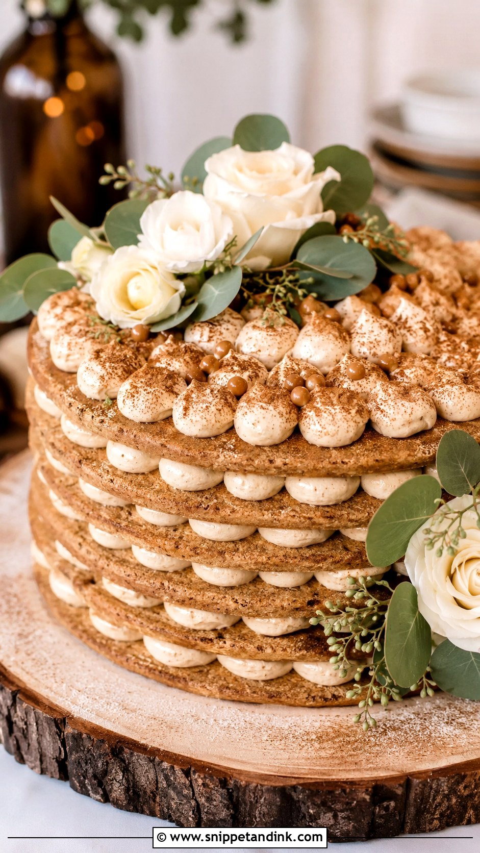 Snickerdoodle Wedding Layered Cookie Cake - Snippet and Ink - 30 Wedding Layered Cookie Cake Ideas
