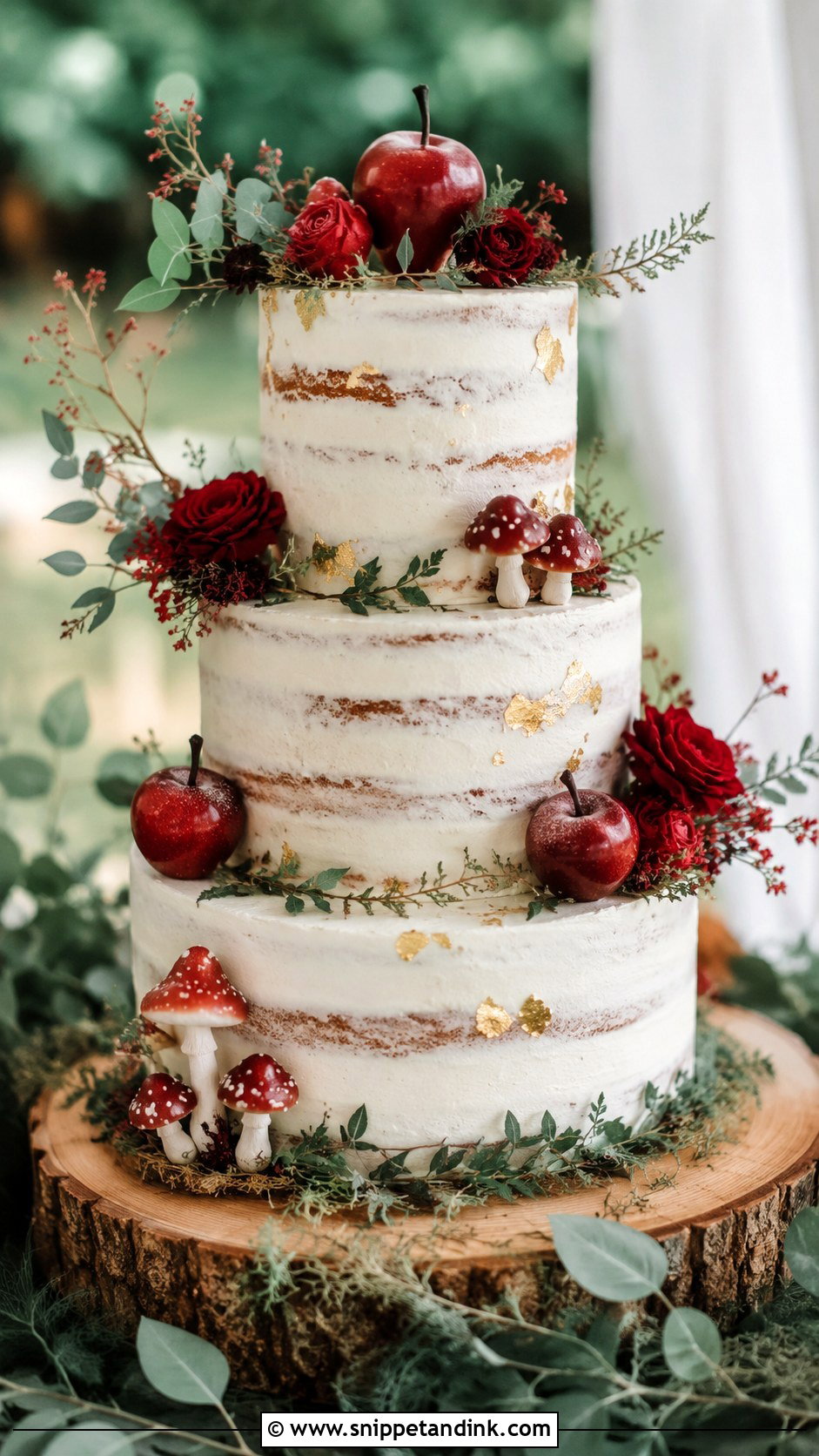 Snow White Wedding Cake - Snippet and Ink - 20 Disney Wedding Cake Ideas