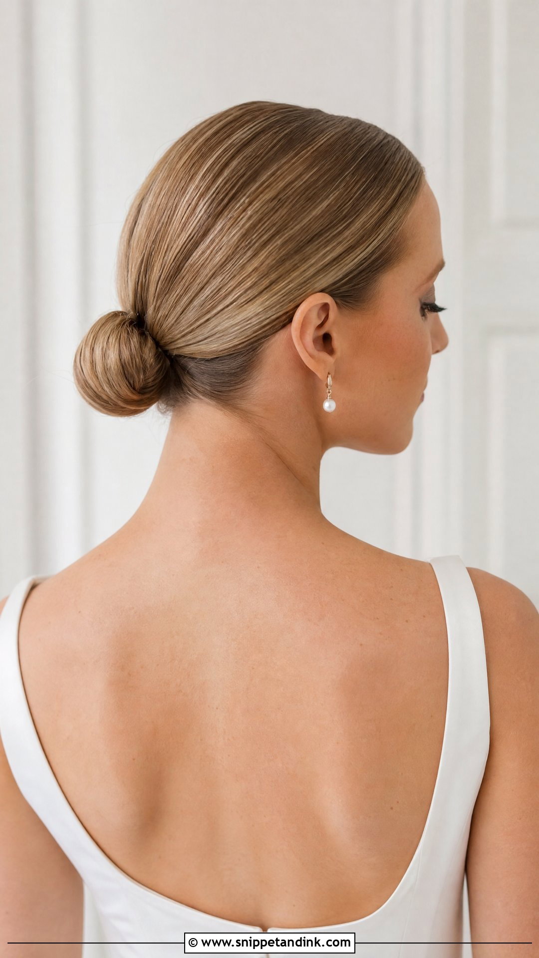Sofia Richie Sleek Bun - Snippet and Ink - 20 Celebrity Wedding Hair Ideas