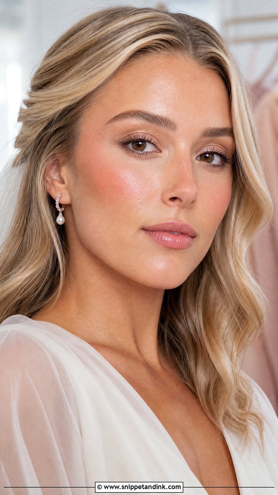 Sofia Richie Wedding Makeup With Cream Blush - Snippet and Ink - 20 Sophia Richie Wedding Makeup Look Ideas