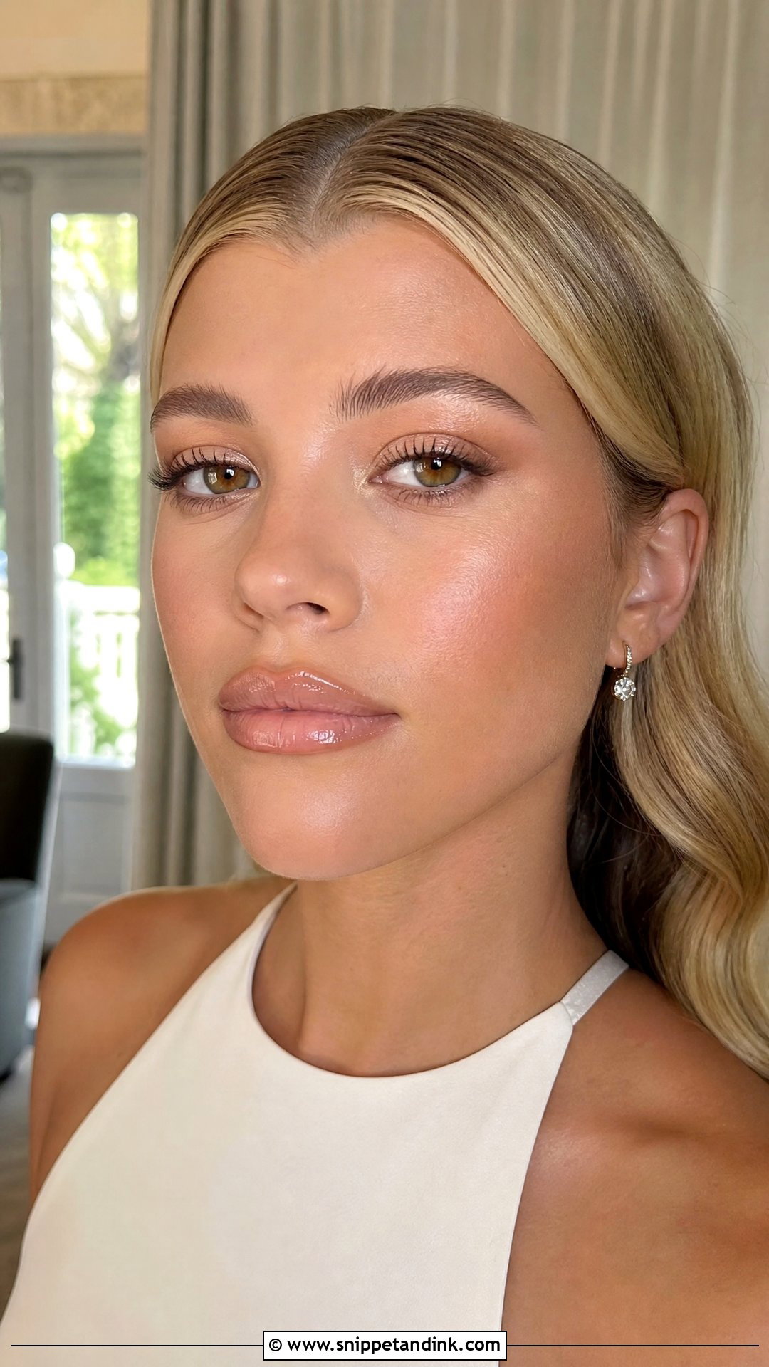Sofia Richie Wedding Makeup With Dewy Skin - Snippet and Ink - 20 Sophia Richie Wedding Makeup Look Ideas