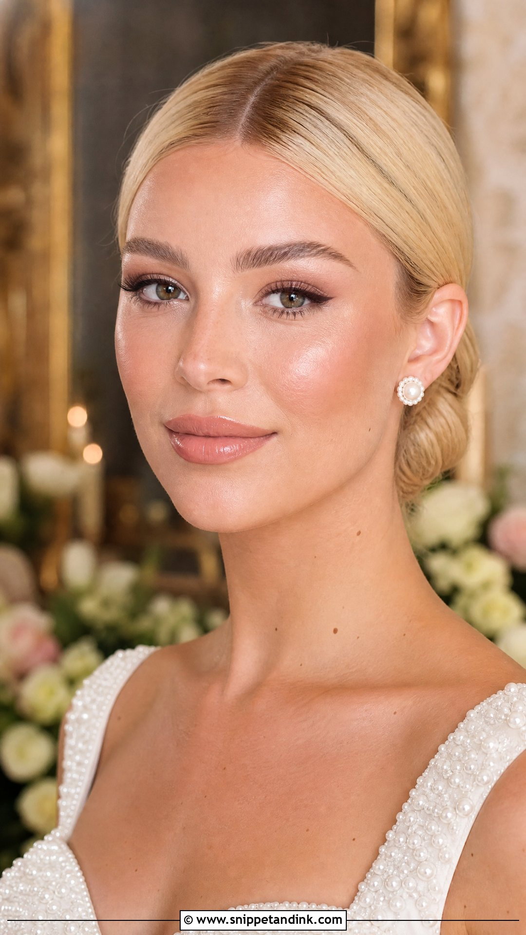 Sofia Richie Wedding Makeup With Pearl Highlight - Snippet and Ink - 20 Sophia Richie Wedding Makeup Ideas