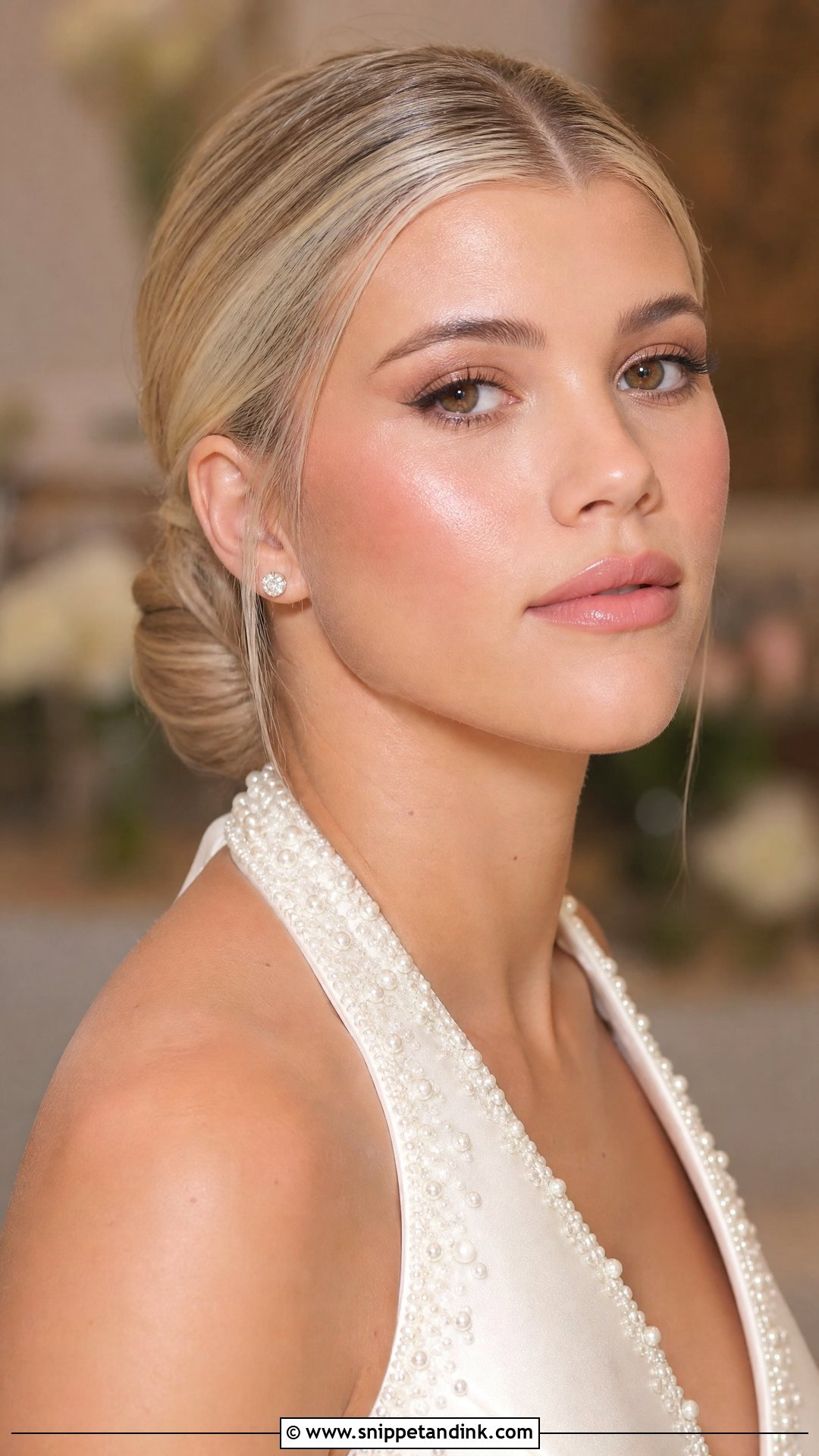 Sofia Richie Wedding Makeup With Pink Blush - Snippet and Ink - 20 Sophia Richie Wedding Makeup Ideas