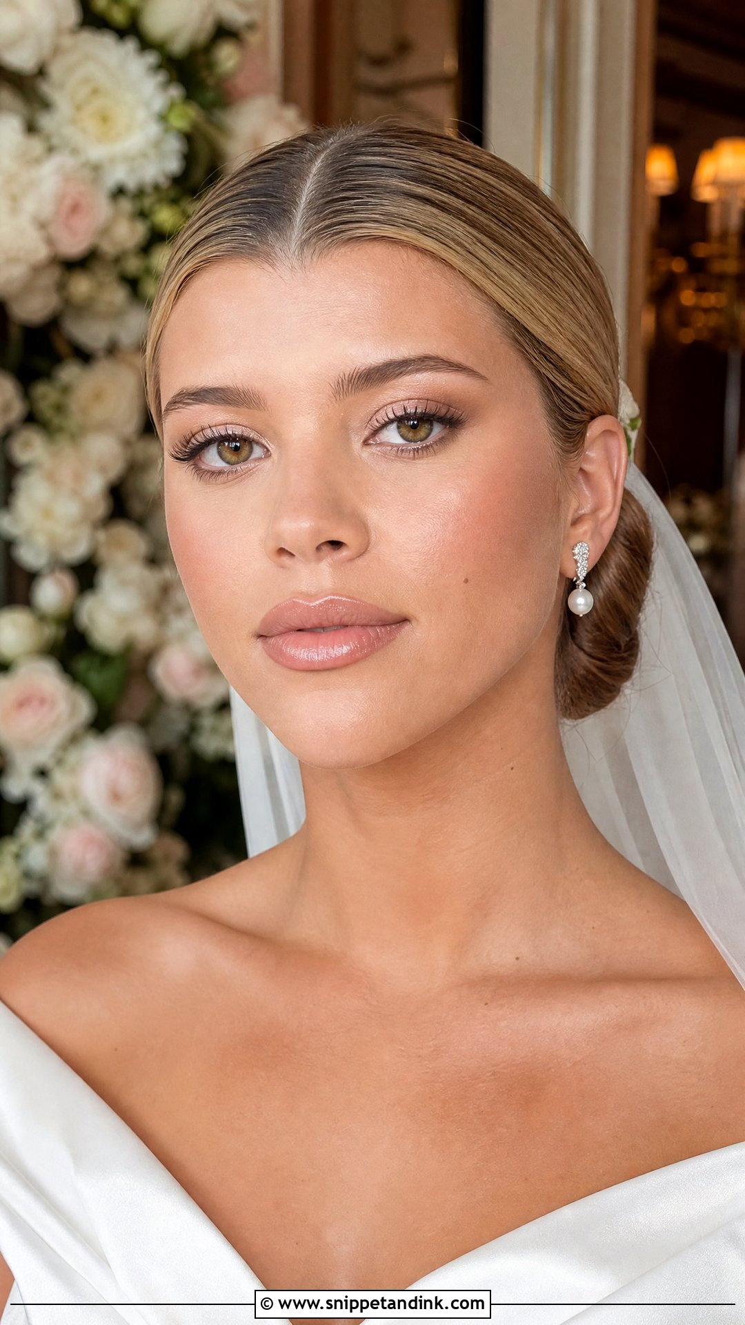 Sofia Richie Wedding Makeup With Pink Nude Lipstick - Snippet and Ink - 25 Sofia Richie Wedding Makeup Ideas