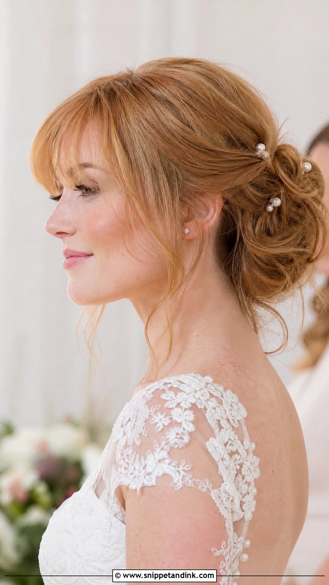 Soft Bangs Wedding Updo - Snippet and Ink - 15 Front Hairdo Wedding Hairstyles