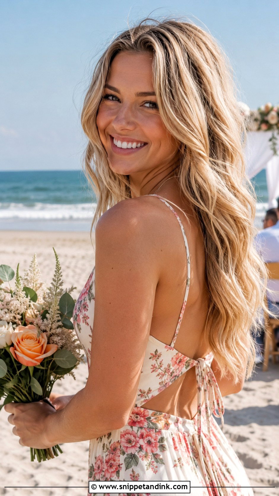 Soft Beach Waves - Snippet and Ink - 35 Wedding Guest Hair Ideas