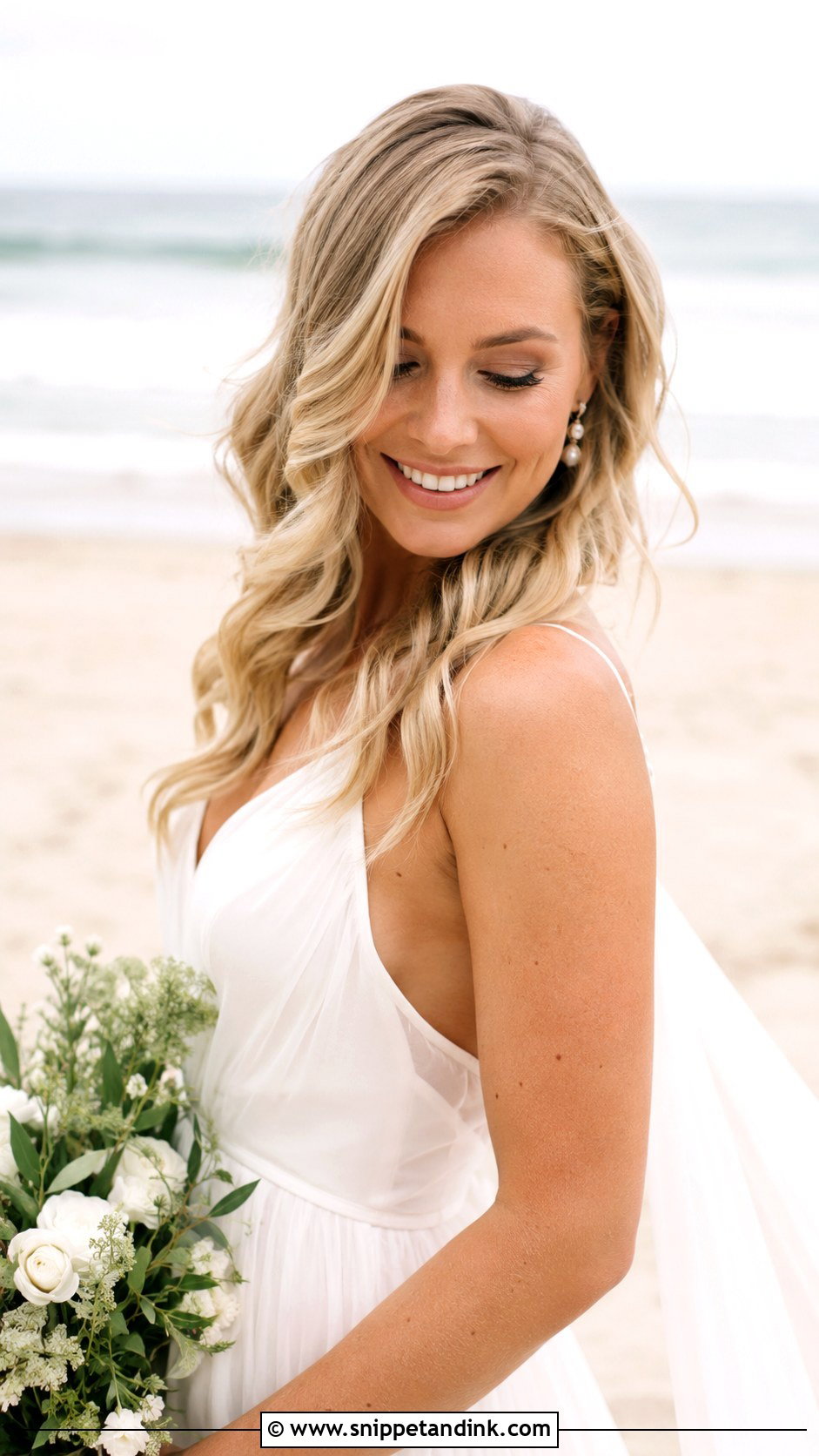 Soft Beach Waves for Wedding - Snippet and Ink - 20 Haircut for Wedding Ideas