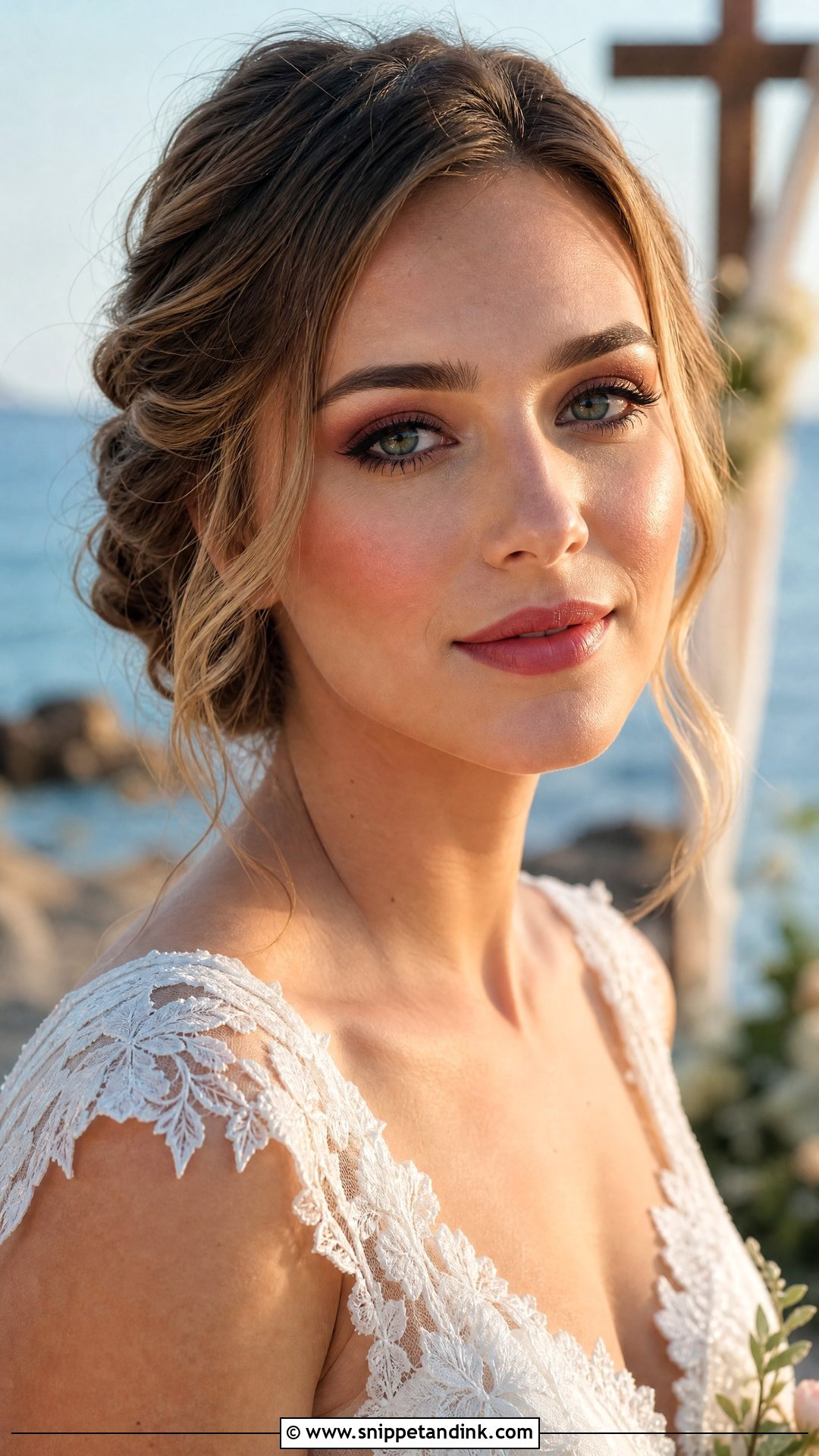 Soft Berry Beach Wedding Makeup - Snippet and Ink - 25 Beach Wedding Makeup Ideas