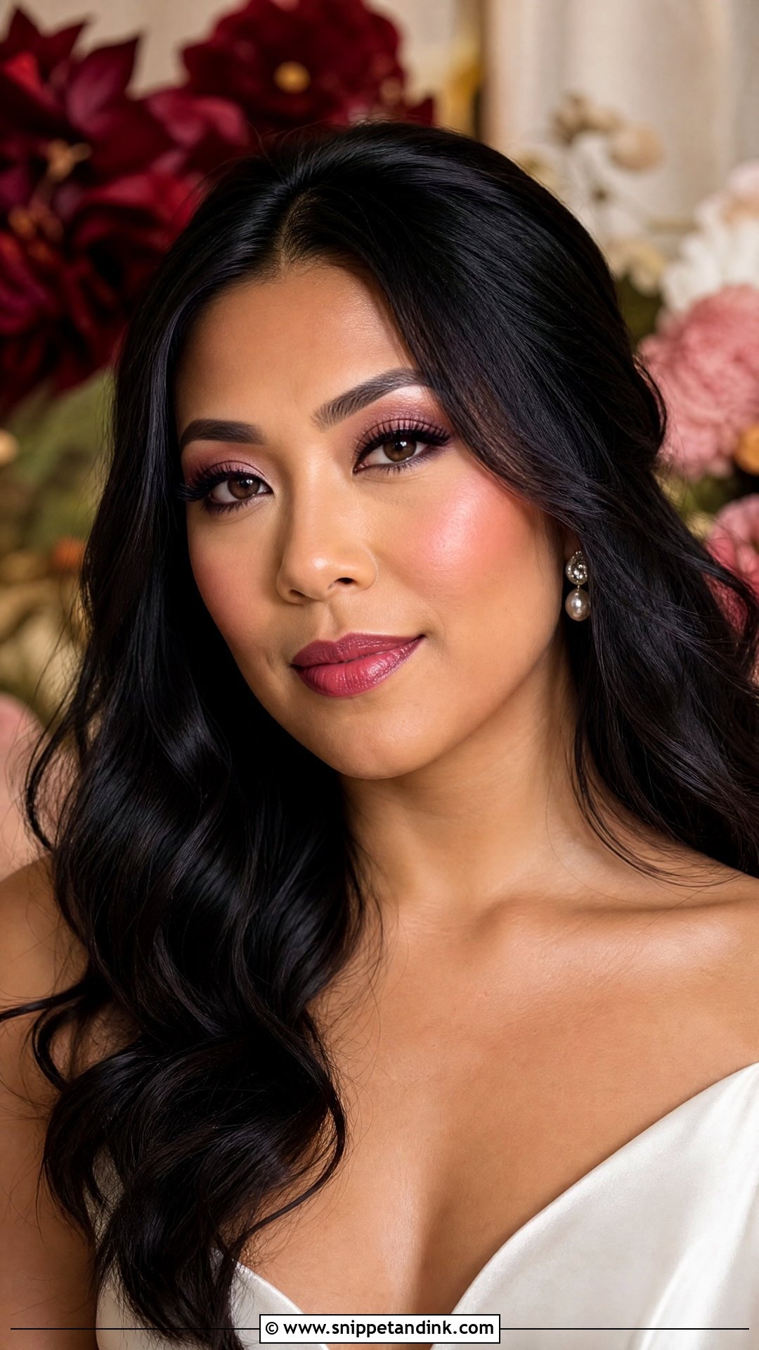 Soft Berry Wedding Makeup - Snippet and Ink - 20 Light Glam Wedding Makeup Ideas