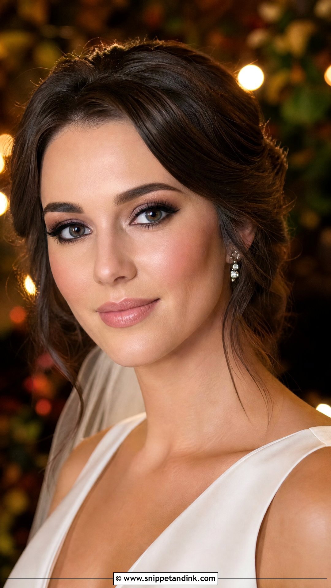 Soft Black Liner Bridal Makeup For Brown Eyes - Snippet and Ink - 20 Fall Bridal Makeup for Brown Eyes