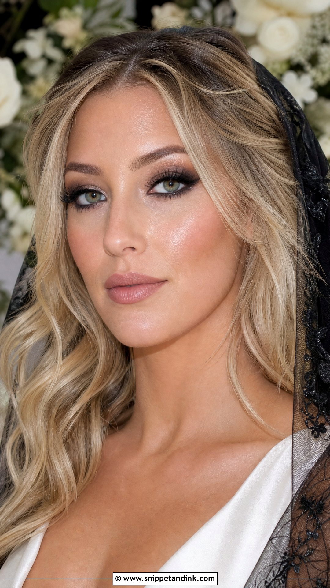 Soft Black Wedding Makeup - Snippet and Ink - 25 Alt Wedding Makeup Ideas