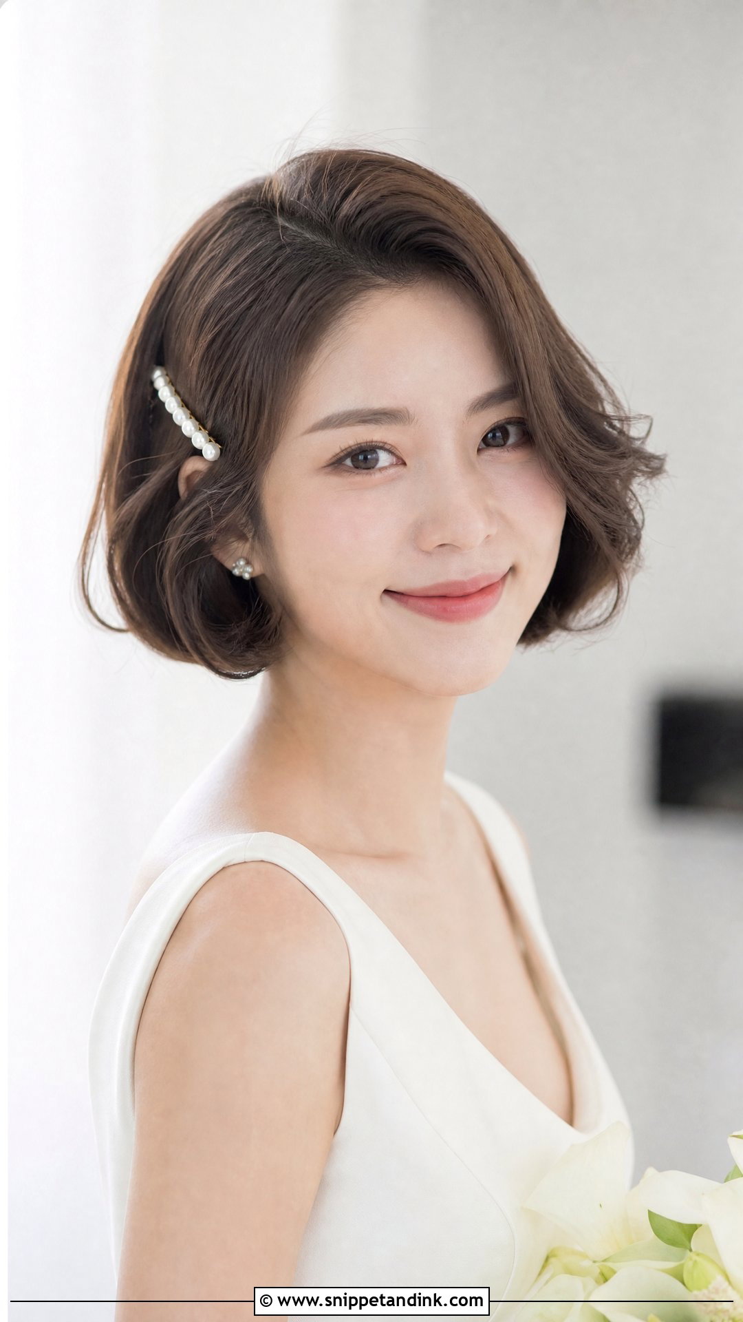 Soft Bob Wedding Hairstyle - Snippet and Ink - 20 Soft Hairstyles for Wedding