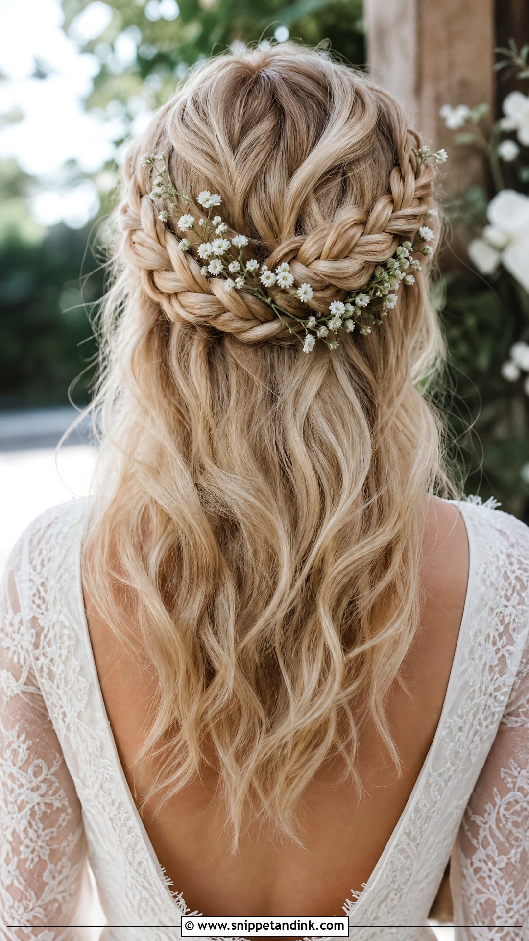 Soft Braided Crown Bridal Hair - Snippet and Ink - 20 Soft Bridal Hair Ideas