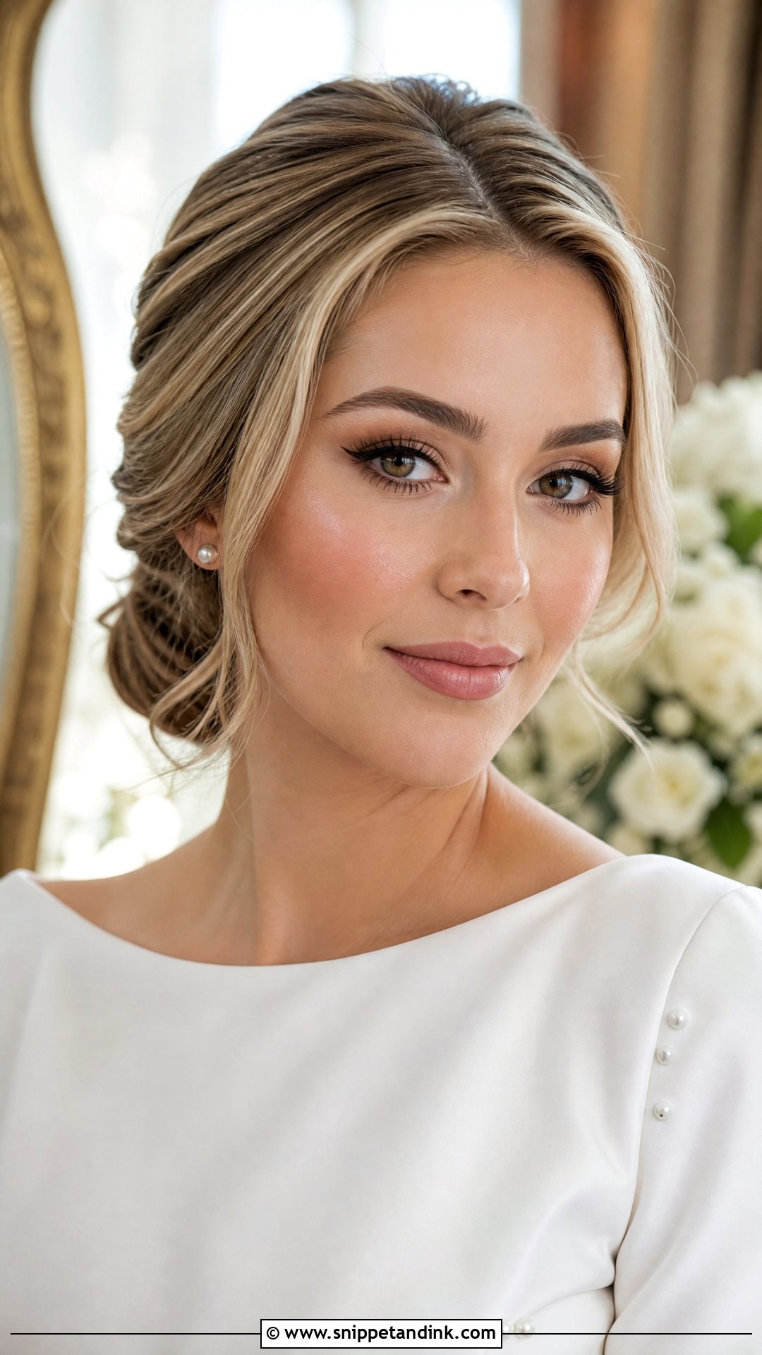 Soft Bridal Makeup With Brown Eyeliner - Snippet and Ink - 30 Soft Bridal Makeup Ideas