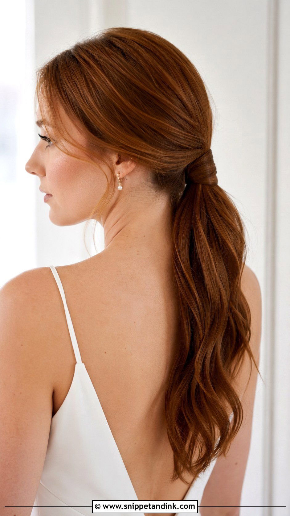 Soft Bridal Ponytail - Snippet and Ink - 20 2024 Wedding Hair Ideas