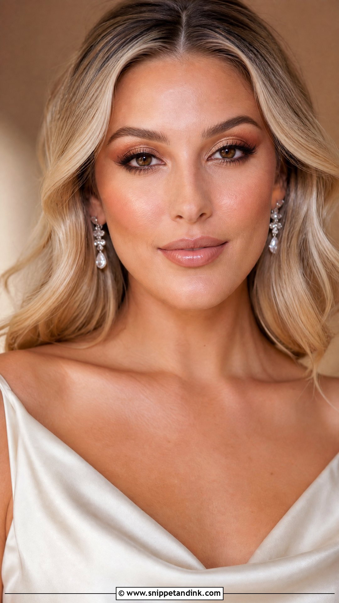 Soft Bronze Wedding Eye Makeup for Brown Eyes - Snippet and Ink - 20 Wedding Eye Makeup for Brown Eyes