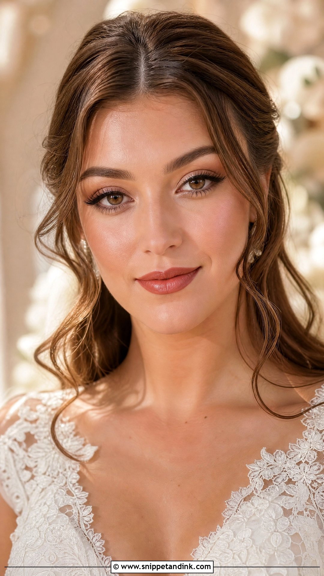 Soft Brown Bridal Makeup - Snippet and Ink - 25 Wedding Glam Makeup Brides