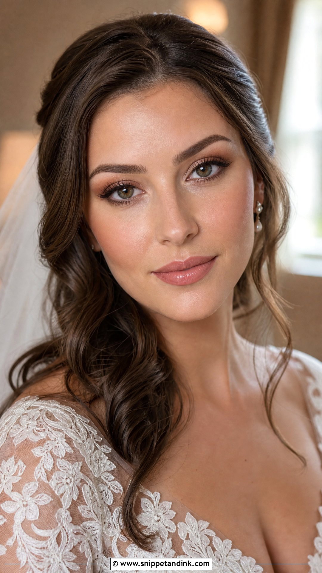 Soft Brown Liner Bridal Makeup Look - Snippet and Ink - 25 No Makeup Bridal Look Ideas