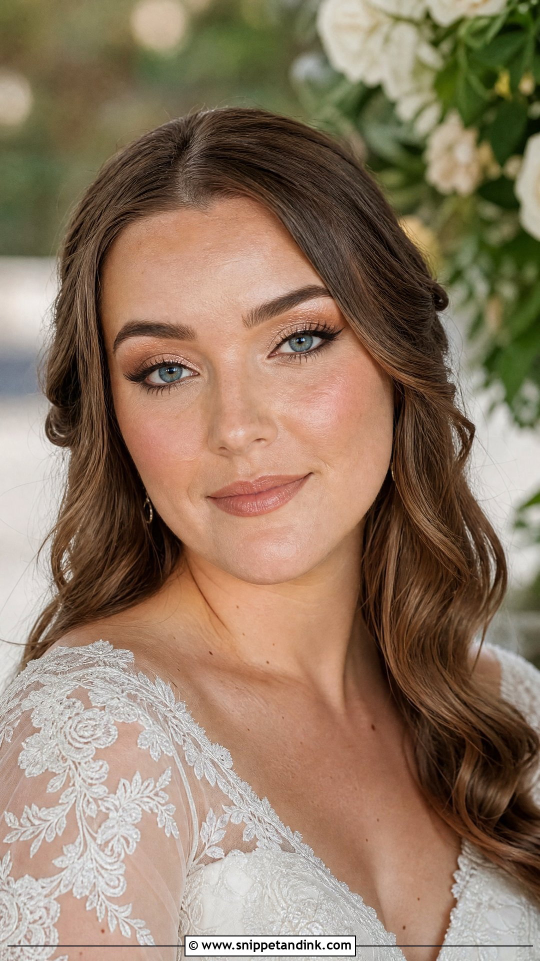 Soft Brown Liner Wedding Makeup For Blue Eyes - Snippet and Ink - 35 Wedding Makeup for Blue Eyes