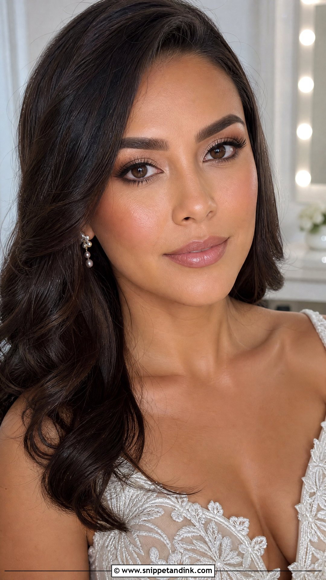 Soft Brown Liner Wedding Makeup - Snippet and Ink - 20 Natural Wedding Makeup for Brown Eyes and Brunettes Dark Hair