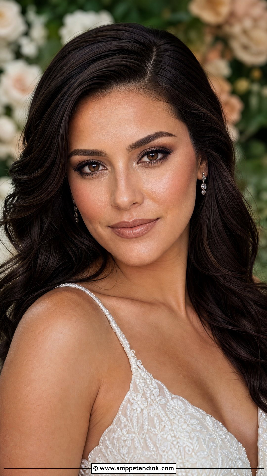 Soft Brown Smokey Bridal Makeup - Snippet and Ink - 20 Minimalist Wedding Makeup Ideas