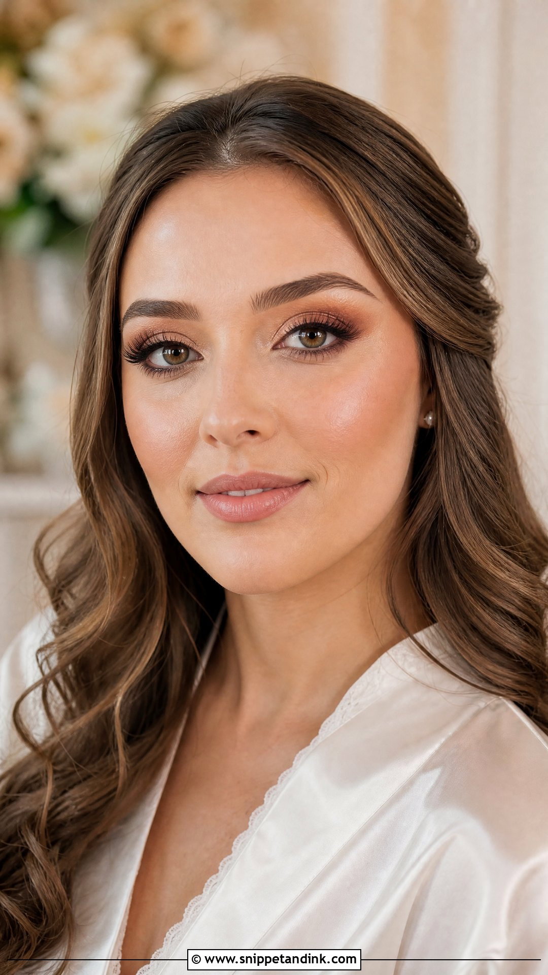 Soft Brown Smokey Eye Wedding Makeup - Snippet and Ink - 20 Natural Smokey Eye Makeup Wedding Ideas